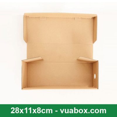 Hộp carton đựng giày 28x11x8cm