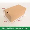 Hộp carton đựng giày 28x16x12cm