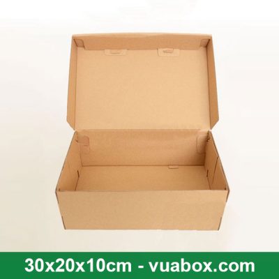 Hộp carton đựng giày 30x20x10cm