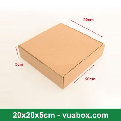 Hộp carton đựng quần áo 20x20x5cm