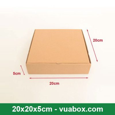 Hộp carton đựng quần áo 20x20x5cm